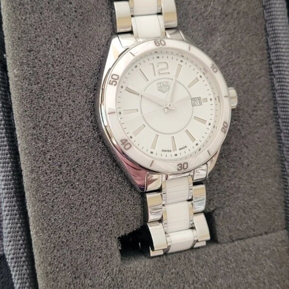 Tag Heuer WBJ141AC.BA0974 Midsize Womens Formula 1 Series Watch White Ceramic - Picture 15 of 16